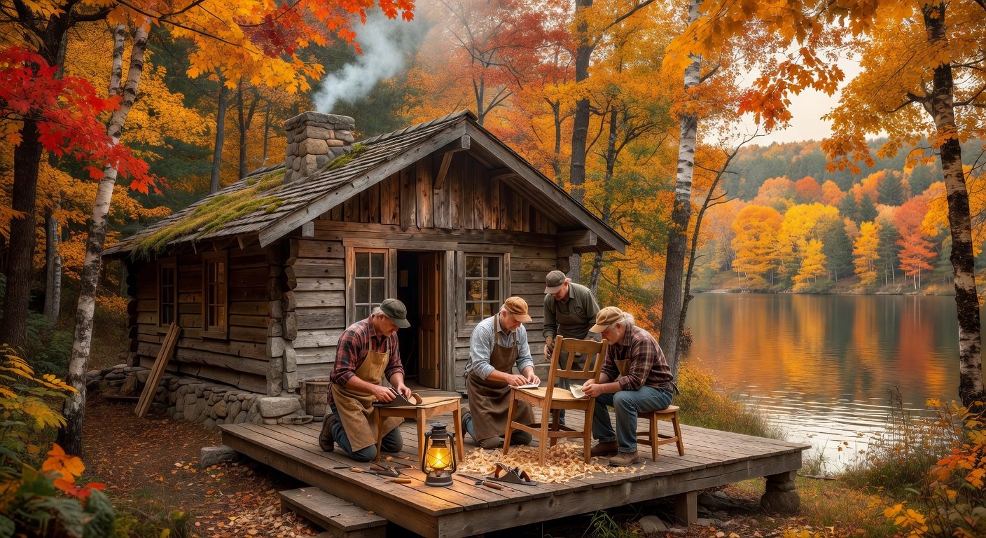 Folk school woodworking workshop in Vermont